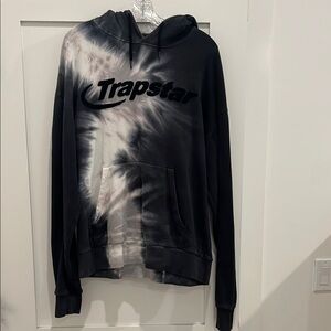 Trapstar hyperdrive chenille Grey and white tie-dye Men's Hoodie in men’s L